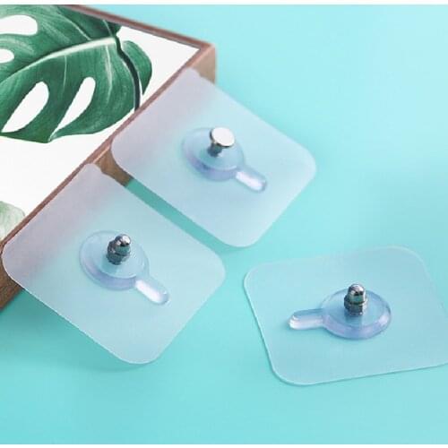 1/5/10pcs Punch-Free Non-Marking Screw Stickers Wall Picture Hook Invisible Traceless Hardwall Drywall Picture Hanging Kit