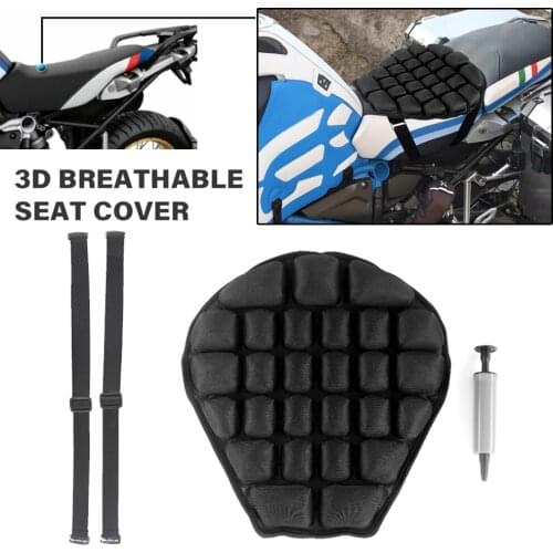 3D Seat Cushion Cover Air Pad Inflatable Shock Absorption Motorzadel For BMW R1200GS R1120RT F900XR R1150R For Honda For Ducati