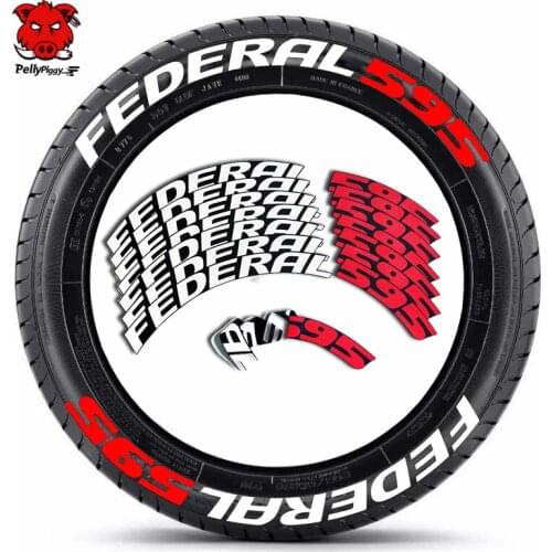 Car Tire Decals Car Tuning Universal 3D Permanent PVC joined Tire Decor Stickers Motorcycle Label 595 Letters for 4 Tires