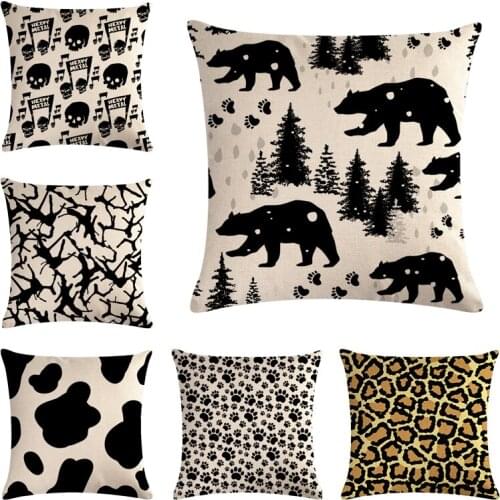 Geometric Photo Cotton Linen Throw Pillow Case Cushion Cover Home Decor Decorative Pillows For Sofa Seat Cushion 45cm*45cm