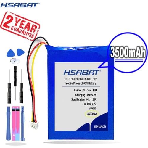 New Arrival [ HSABAT ] 3500mAh 706090 076090 Replacement Battery for DVD EVD