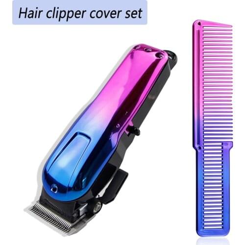 Barbershop Hair Clipper Cover Gradient Shell Modified Electric Clipper Cover Hairdresser Cutting Comb Styling Accessories
