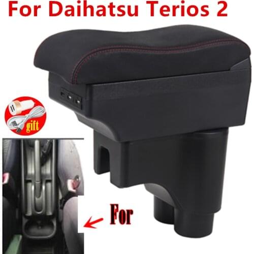 For Daihatsu Terios 2 armrest box central Store content box products interior Armrest Storage accessories parts USB interface