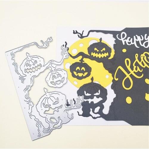 Cutting dies Pumpkin tree crafts paper die-cutting /DIY embossing, Easter and New Year