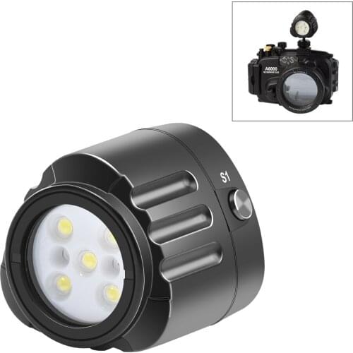 PULUZ 40m/60m Underwater LED Photography Fill Light Diving Light For GoPro HERO9 Black/HERO8 Black/HERO7/6/5/5 Session/4 Session