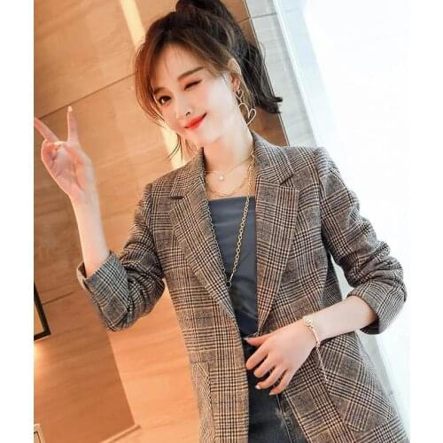 SABSTER Women's Plaid Coats