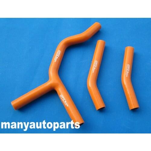 Silicone radiator hose for KTM 125/200/250/300 EXC/XC/SX/SXS 2003-2006 Orange 2004 2005