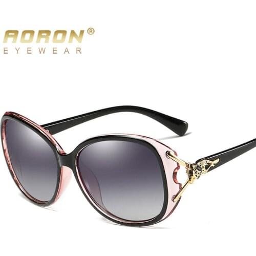 2017 AORON Women Polarized Sunglasses Luxury Retro Frame Glasses Girls Gradient Color Goggle Brand Design Eyewear