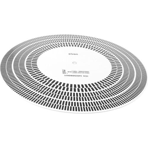 LP Vinyl Record Turntable Phono Tachometer Calibration Strobe Disc Stroboscope Mat 33 45 78 RPM