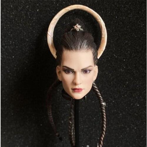 In Stock 1/6th TBLeague PL2020-171 Court of Death Cole Valkyrie Female Head Sculpture With Long Hair Model For Usual 12inch Doll