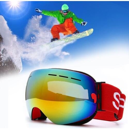 2020 Single Layer Anti-Fog Snowboard Ski Goggles Winter Skiing Google Ski Glasses Eyewear Snowmobile Snow Mask