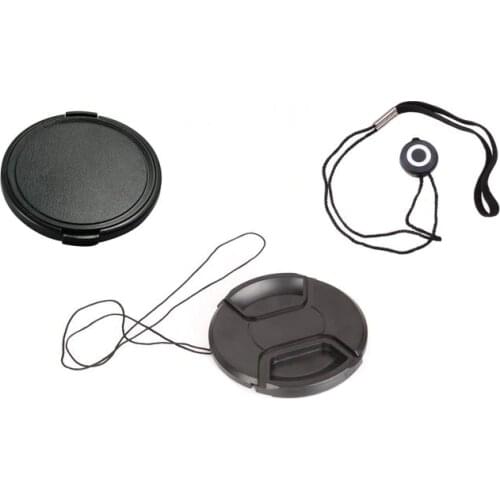 3 in1 37 39 40.5 43 46 49 52 55 58 62 67 72 77 82 86 mm center pinch Snap-on cap cover + Lens Front Cap cover + lens cap line