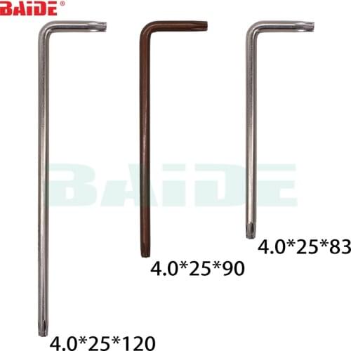 4.0mm Torx T15 T20 L Key With Hole 45# S2 Steel Screwdriver Wholesale 1000pcs/lot