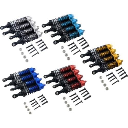 4PCS Aluminum Alloy Shocks Absorber Assembled Dampers for Traxxas Slash 4x4, HQ