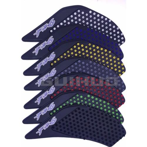 7 colour High quality Motorcycle Tank Traction Side Pad Gas Fuel Knee Grip Decal For Yamaha FZ6 FZ-6 2006 2007 2008 2009 2010