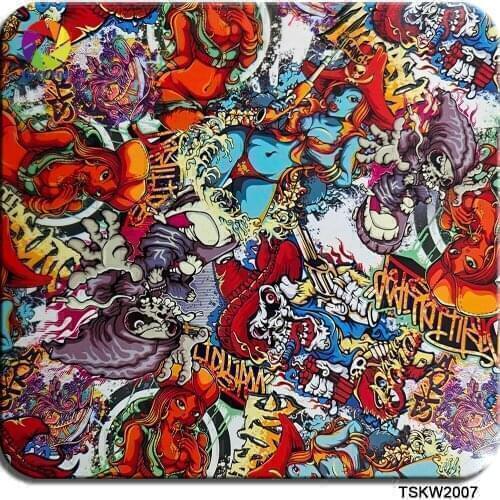Free shipping 0.5mX2m/10m TSKW2007 water transfer printing hydrographics film dipping film