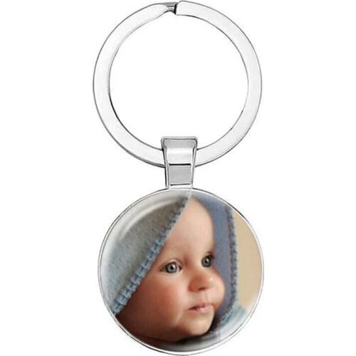 Personalized Custom Keychain Photo Mum Dad Baby Children Grandpa Parents Custom designed Photo Gift For Family Anniversary Gift
