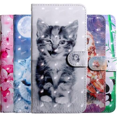 For Samsung Galaxy Xcoberr4 Case 3D Painting Flip Case For Samsung Galaxy G390 Cover PU Wallet Leather Case Protective Cover