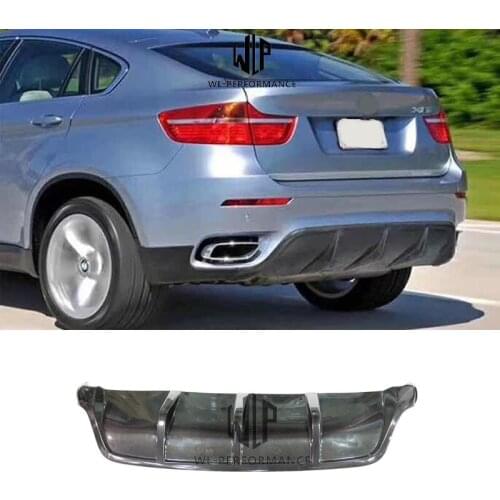 E71 X6 X6M High Quality Carbon Fiber Rear lip Back Bumper Spoiler Diffuser For BMW E71 X6M 2008-2014