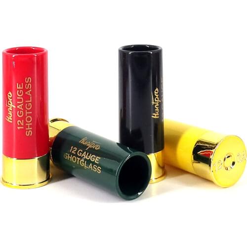 Shotgun Shell 12 Gauge Shot Glass and Acrylic Shot Glasses Server Holder Liquor Service Tray for Party, Bar, Whisky and Tequila