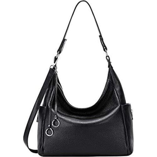 Genuine Leather Hobo Purses and Handbags for Women Ladies Shoulder Crossbody Purse