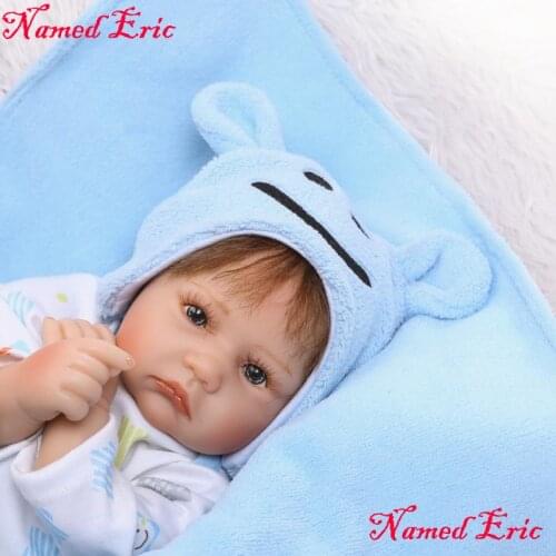 NPKCOLLECTION reborn silicone dolls toys 18" 40cm newborn baby boy dolls girls toy gift bebes reborn bonecas oyuncak