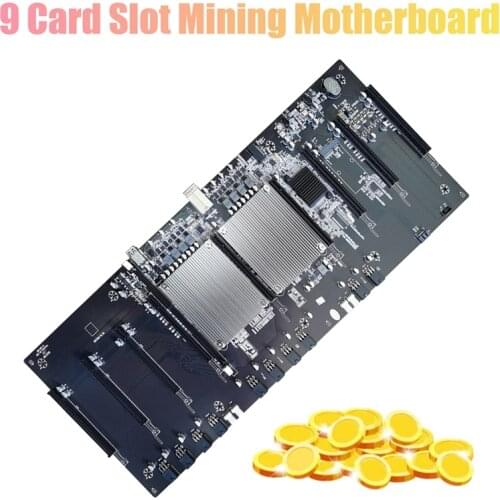 X79 BTC Mining Motherboard 9 Graphics Slot 60mm Pitch Support RTX 3060 GPU Support E5-2603 E5-2609 E5-4607 V2 CPU