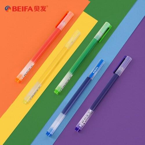 Xiaomi BeiFa 5Pc/Lot Gel Pen Set Color 0.5MM Ink Super Durable Writing Sign Pens ручки в школу Caneta for Office School Supplies