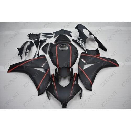 Motorcycle Fairing for Honda Cbr1000 RR 2008 - 2011 Matte Black Red Fairing CBR1000RR 2011 Plastic Fairings CBR1000 RR 2008