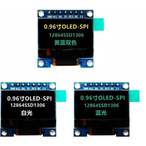 1pcs 7pin interface 128X64 128*64 OLED Display Module 0.96" ssd1306 I2C IIC SPI serial port oled screen for stm32 C51 ARD 3.3V