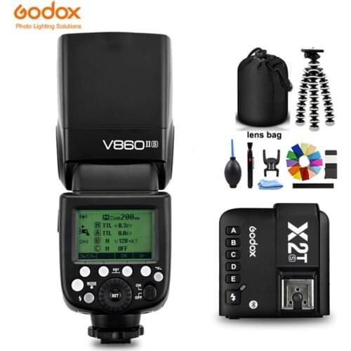 Original Godox V860II-S 2.4G TTL Camera Flash Speedlite X2T-S Bluetooth Smartphone App Trigger for Sony A7 A9 A7R A7S Camera