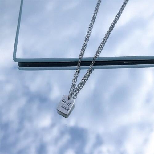 2021 New Nameplate Mens And Womens Alloy Necklace Retro Jewelry Accessories Free Shipping