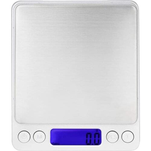 Food Scale,Kitchen Scale,Digital Kitchen Scale LCD Backlight Display with 2 Tray for Home Travel Digital Food Scale