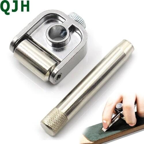 Knife sharpener angle rotation adjuster cutter head positioner sharpener holder manual DIY leather repair sharpener tool