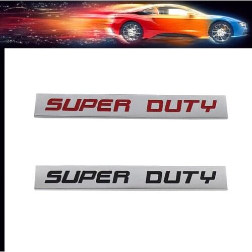 Premium SUPER DUTY car Engine Hood Fender trunk Tail Rear Bonnet Nameplate Decal Emblem Badge Sticker for Universal
