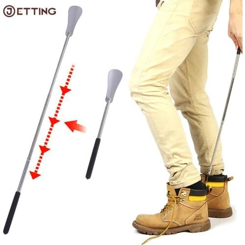 Hot Sale Adjustable Metal Shoehorn Professional Stainless Steel Handle Shoe Horn