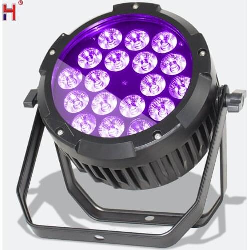 Led Stage Lights 18x12w RGBW Waterproof Led Par Light IP65 Dmx Outdoor Lyre Wash Led Uplight