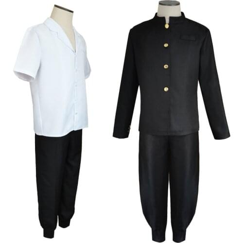 Tokyo Revengers Japan Anime Hanagaki Takemichi Cosplay Costume Sano Manjiro School Uniform Halloween Costumes S-2XL C58M211