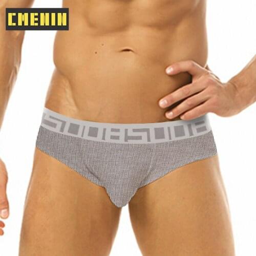 2021 New Cotton Gay Panties Jockstrap Mens Briefs Low Waist Slip Sexy Man Underwear Brief Men Underpants Bikini BS3123