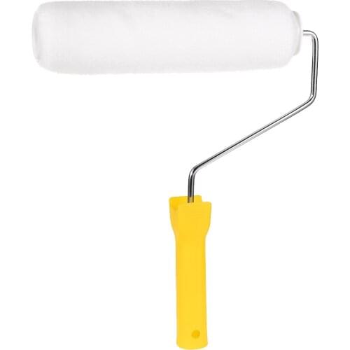 Uxcell Polyester Paint Roller Brush 9" for Household Wall Painting with 4 Wire Cage to paint trim door edging line striping