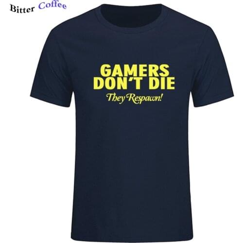 Gift For Gamers Funny Men T Shirts Summer NEW Fashion Casual Fit Gaming Tshirt 100% Cotton Mens Tops Tee Adult Brand T-shirts