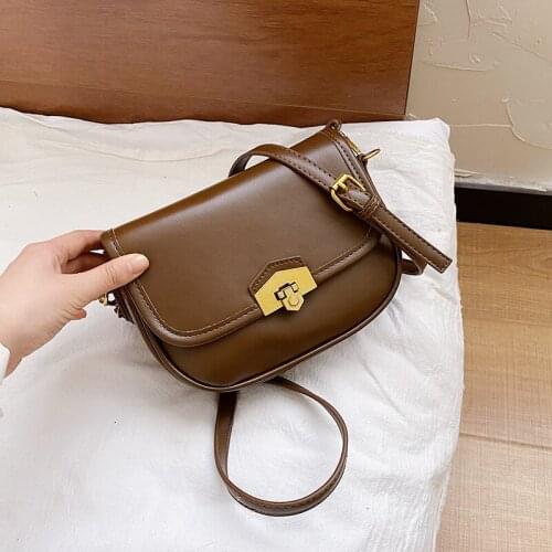 High-quality Pu Leather Women Handbags Retro Simple Flap 2020 New Trend Fashion Shoulder Bag Woman Messenger Bag Bolsa Feminina