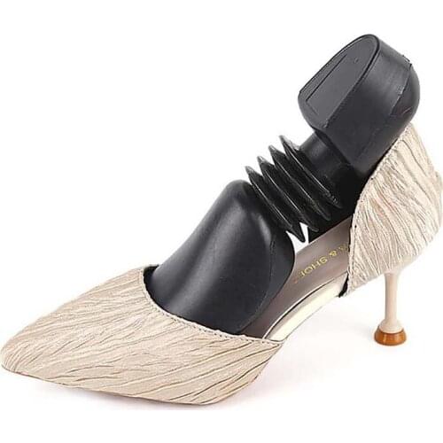 1 Pc Practical Plastic Adjustable Length Men Shoe Trees Stretcher Boot Holder Organizers Black Shoe Tree for Men Shoe Racks