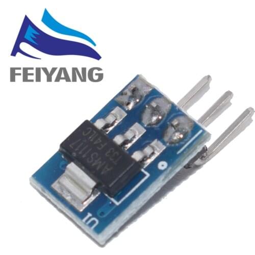 10pcs/lot DC 5V to 3.3V Step-Down Power Supply Module AMS1117-3.3 LDO 800MA