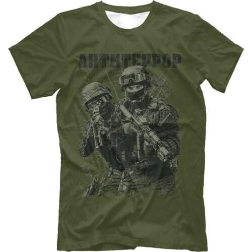 Antiterror NEW Men t-shirt Russia Army Antiterror Special Forces harajuku shirt