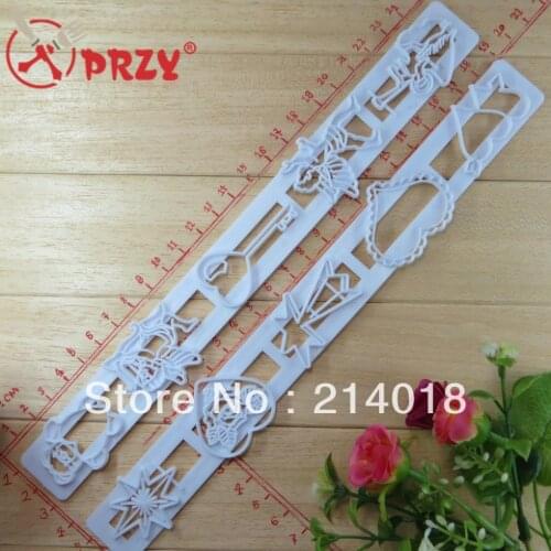 Free shipping 10pc/Set flower of adornment edge cutter angel modelling fondant cake tool NO:FO-040