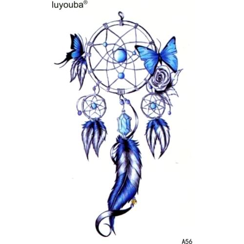 Dreamcatcher Waterproof Temporary Tattoos Men Tattoo Art Flash Tattoo Stickers Butterfly Tattoo Henna Tatoo Fake Tattoo Sleeves
