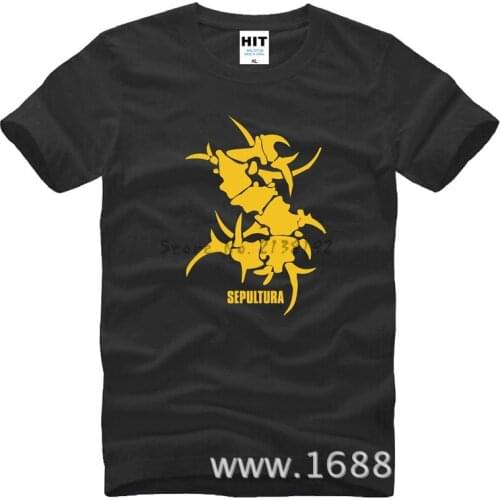 SEPULTURA Tribal Logo Metal Punk rock Mens T-Shirt T Shirt For Men Short Sleeve Cotton Casual Top Tee Camisetas Masculina
