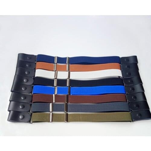 Invisible Elastic Belt Ladies Convenient Leather Decoration Jeans Belt Fashionable And Versatile Seamless Elastic Lazy Belt2021