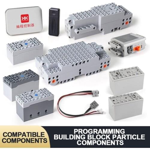 Programmable building block components compatible with Legoss MOC power technology app building block accessories motor assembly